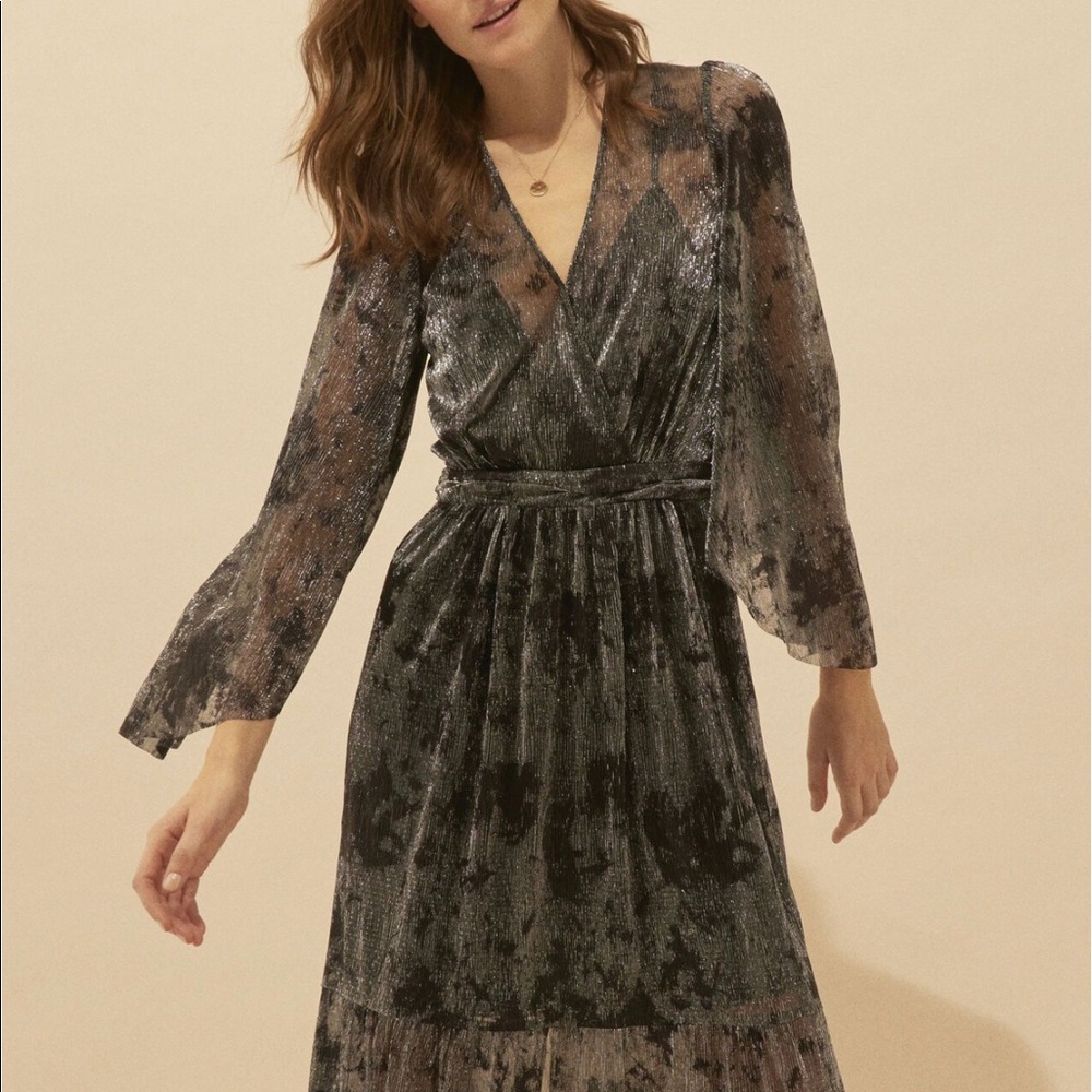 ba&sh
Vianca Metallic Maxi Dress size 2